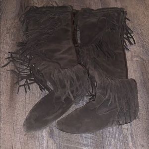 Sam Edelman size 6 fringe boots